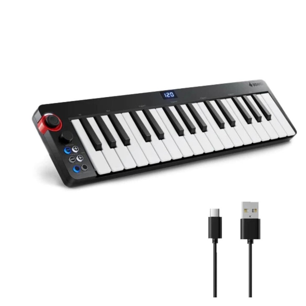 Donner 32-Key MIDI Keyboard Controller Sequencer with Digital Tube Screen